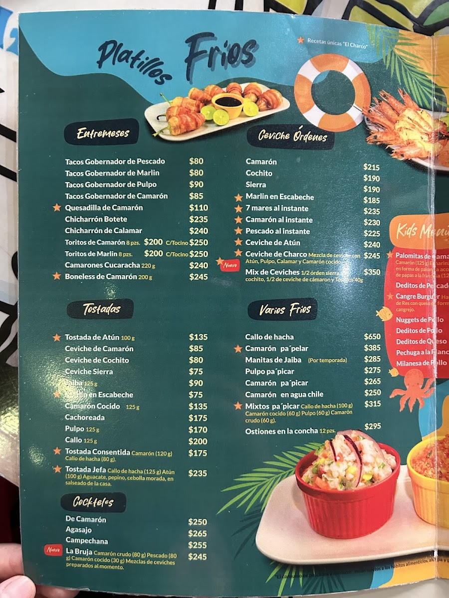 Mariscos El Charco Menu - Image 2